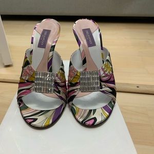 Emilio Pucci heels slides